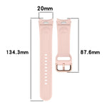 สายรัดนาฬิกาซิลิโคนสีทึบพร้อมหัวเข็มขัดสีสันสดใสแบบปลดเร็ว สำหรับ Samsung Galaxy Watch 5 40 / 44mm, สำหรับ Samsung Galaxy Watch 5 Pro, สำหรับ Samsung Galaxy Watch 4 40 / 44mm, สำหรับ Samsung Galaxy Watch 4 Classic 46 / 42mm