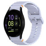 สายรัดนาฬิกาซิลิโคนลายเม็ดคลื่นเย็บพร้อมระบบปลดเร็ว สำหรับ Samsung Galaxy Watch FE ขนาด 40 มม., สำหรับ Samsung Galaxy Watch 7 ขนาด 44 มม., สำหรับ Samsung Galaxy Watch 7 ขนาด 40 มม., สำหรับ Samsung Galaxy Watch 6 Classic ขนาด 47 มม.