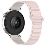 สายรัดนาฬิกาซิลิโคนหัวเข็มขัดแม่เหล็กสองสี สำหรับ Samsung Galaxy Watch 7 40 / 44 มม.