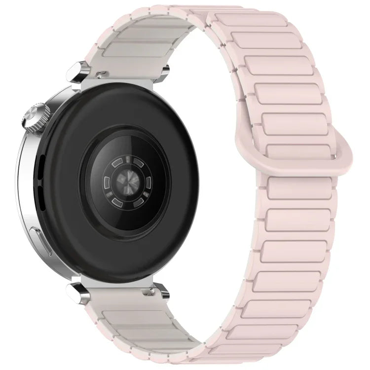 สายรัดนาฬิกาซิลิโคนหัวเข็มขัดแม่เหล็กสองสี สำหรับ Samsung Galaxy Watch 7 40 / 44 มม.