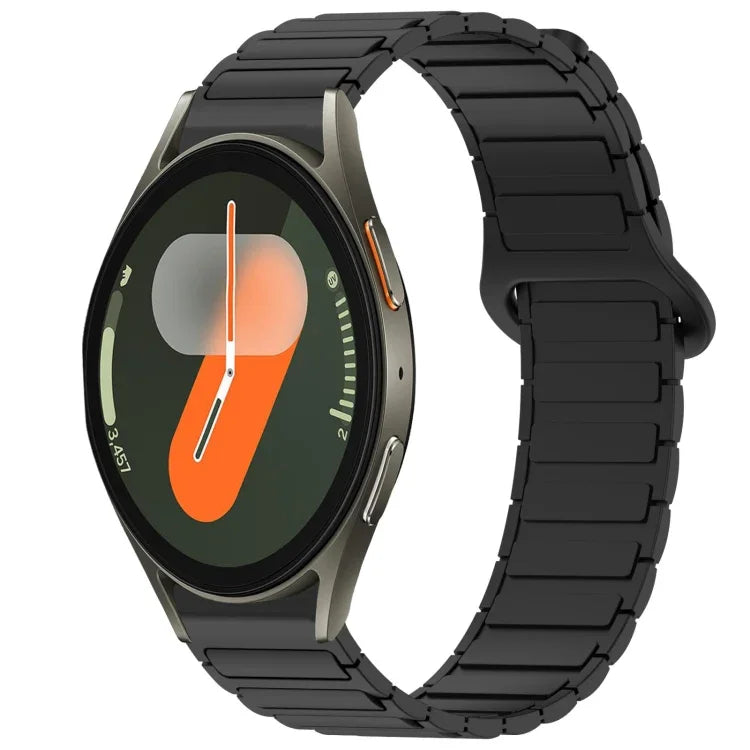 สายรัดนาฬิกาซิลิโคนหัวเข็มขัดแม่เหล็กสองสี สำหรับ Samsung Galaxy Watch 7 40 / 44 มม.