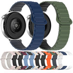 สายรัดนาฬิกาซิลิโคนหัวเข็มขัดแม่เหล็กสองสี สำหรับ Samsung Galaxy Watch 7 40 / 44 มม.
