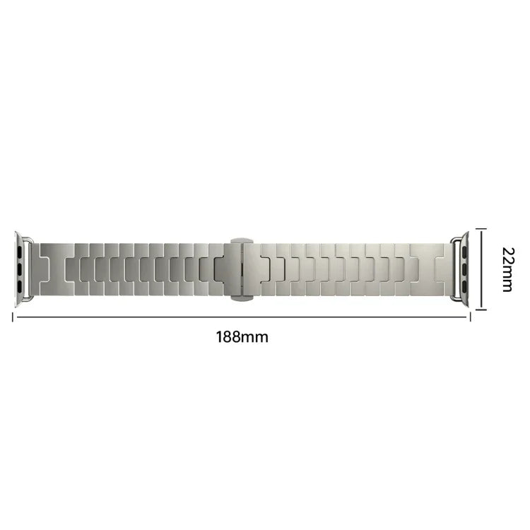 สายรัดนาฬิกาโลหะผสมไทเทเนียม สำหรับ Apple Watch ขนาด 46 มม. / 49 มม. / 45 มม. / 44 มม., สำหรับ Apple Watch ขนาด 42 มม. / 41 มม. / 40 มม. / 38 มม.