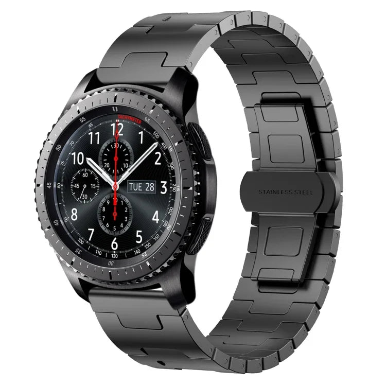 Titanium Alloy 22mm Metal Watch Band, For Samsung Galaxy Gear S3 Frontier, For Samsung Galaxy Watch 3 45mm, For Samsung Galaxy Gear S3 Classic, For Samsung Galaxy Watch 46mm