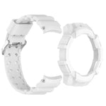 ชุดสายรัดนาฬิกาซิลิโคน Armor พร้อมเคส สำหรับ Samsung Galaxy Watch 7 44 มม., สำหรับ Samsung Galaxy Watch 7 40 มม.