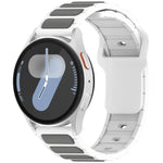 สายรัดนาฬิกาซิลิโคนรูปตัว I สองสี สำหรับ Samsung Galaxy Watch 20 มม., สำหรับ Samsung Galaxy Watch 22 มม.