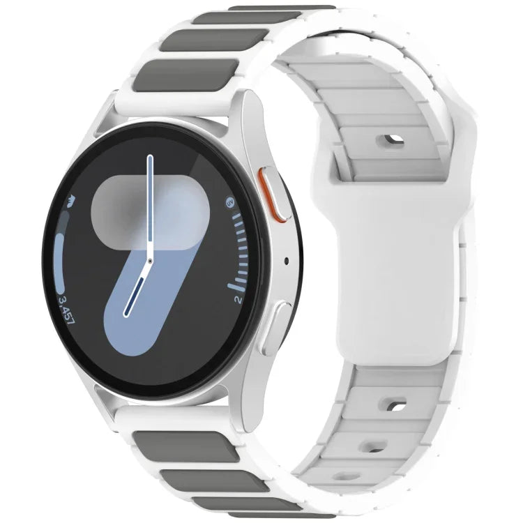สายรัดนาฬิกาซิลิโคนรูปตัว I สองสี สำหรับ Samsung Galaxy Watch 20 มม., สำหรับ Samsung Galaxy Watch 22 มม.