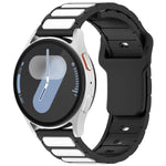 สายรัดนาฬิกาซิลิโคนรูปตัว I สองสี สำหรับ Samsung Galaxy Watch 20 มม., สำหรับ Samsung Galaxy Watch 22 มม.