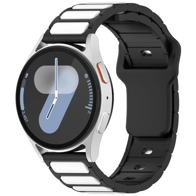 สายรัดนาฬิกาซิลิโคนรูปตัว I สองสี สำหรับ Samsung Galaxy Watch 20 มม., สำหรับ Samsung Galaxy Watch 22 มม.