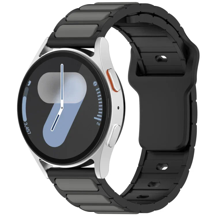 สายรัดนาฬิกาซิลิโคนรูปตัว I สองสี สำหรับ Samsung Galaxy Watch 20 มม., สำหรับ Samsung Galaxy Watch 22 มม.