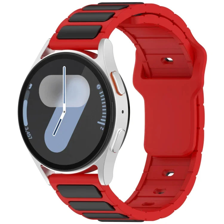 สายรัดนาฬิกาซิลิโคนรูปตัว I สองสี สำหรับ Samsung Galaxy Watch 20 มม., สำหรับ Samsung Galaxy Watch 22 มม.