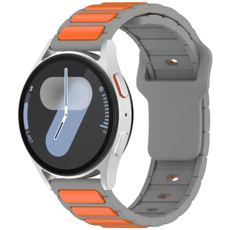 สายรัดนาฬิกาซิลิโคนรูปตัว I สองสี สำหรับ Samsung Galaxy Watch 20 มม., สำหรับ Samsung Galaxy Watch 22 มม.