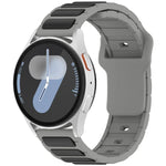 สายรัดนาฬิกาซิลิโคนรูปตัว I สองสี สำหรับ Samsung Galaxy Watch 20 มม., สำหรับ Samsung Galaxy Watch 22 มม.