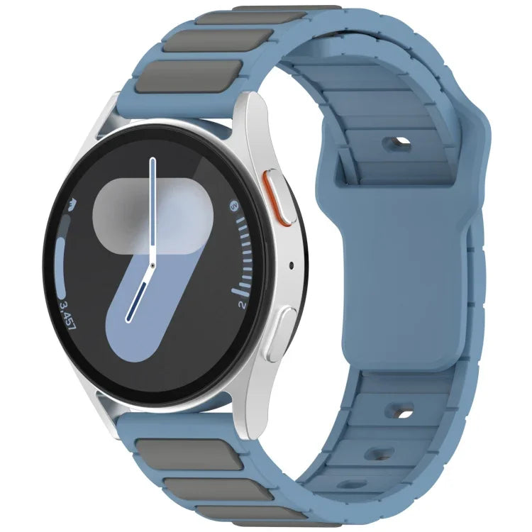 สายรัดนาฬิกาซิลิโคนรูปตัว I สองสี สำหรับ Samsung Galaxy Watch 20 มม., สำหรับ Samsung Galaxy Watch 22 มม.