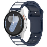สายรัดนาฬิกาซิลิโคนรูปตัว I สองสี สำหรับ Samsung Galaxy Watch 20 มม., สำหรับ Samsung Galaxy Watch 22 มม.