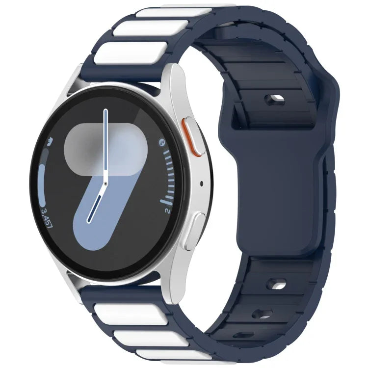 สายรัดนาฬิกาซิลิโคนรูปตัว I สองสี สำหรับ Samsung Galaxy Watch 20 มม., สำหรับ Samsung Galaxy Watch 22 มม.
