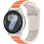 สายรัดนาฬิกาซิลิโคนรูปตัว I สองสี สำหรับ Samsung Galaxy Watch 20 มม., สำหรับ Samsung Galaxy Watch 22 มม.