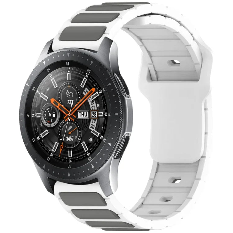 สายรัดนาฬิกาซิลิโคนรูปตัว I สองสี สำหรับ Samsung Galaxy Watch 20 มม., สำหรับ Samsung Galaxy Watch 22 มม.