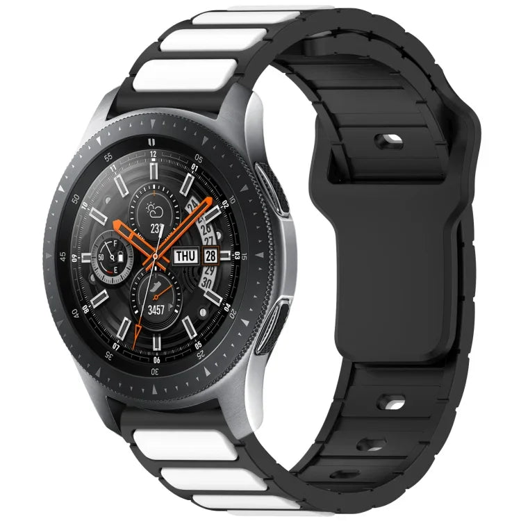 สายรัดนาฬิกาซิลิโคนรูปตัว I สองสี สำหรับ Samsung Galaxy Watch 20 มม., สำหรับ Samsung Galaxy Watch 22 มม.