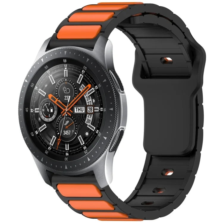 สายรัดนาฬิกาซิลิโคนรูปตัว I สองสี สำหรับ Samsung Galaxy Watch 20 มม., สำหรับ Samsung Galaxy Watch 22 มม.