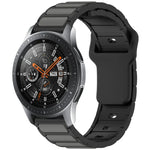 สายรัดนาฬิกาซิลิโคนรูปตัว I สองสี สำหรับ Samsung Galaxy Watch 20 มม., สำหรับ Samsung Galaxy Watch 22 มม.
