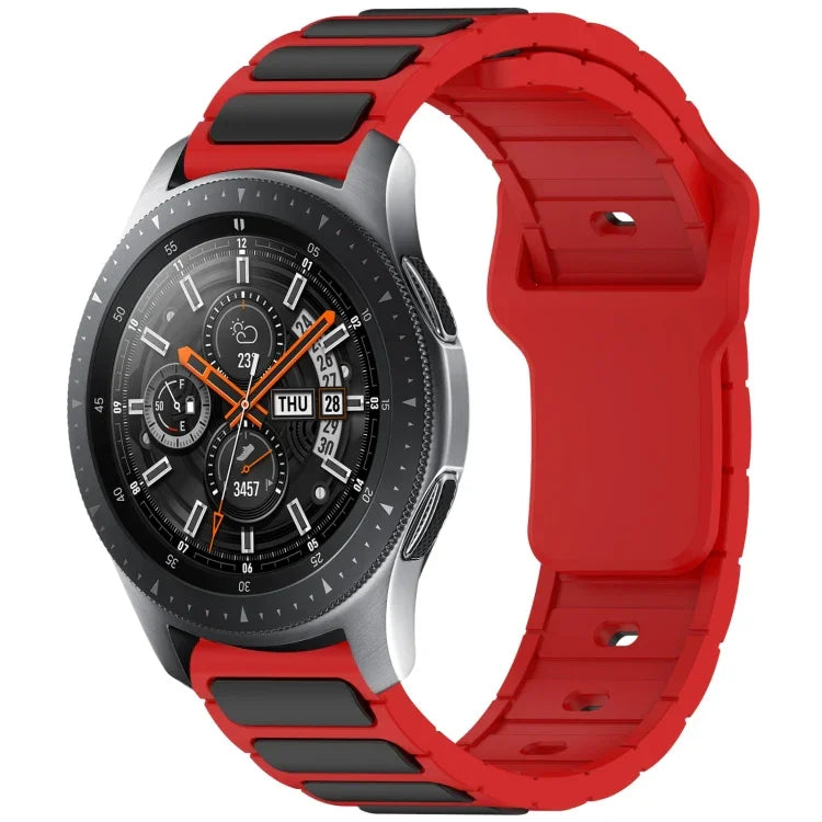 สายรัดนาฬิกาซิลิโคนรูปตัว I สองสี สำหรับ Samsung Galaxy Watch 20 มม., สำหรับ Samsung Galaxy Watch 22 มม.