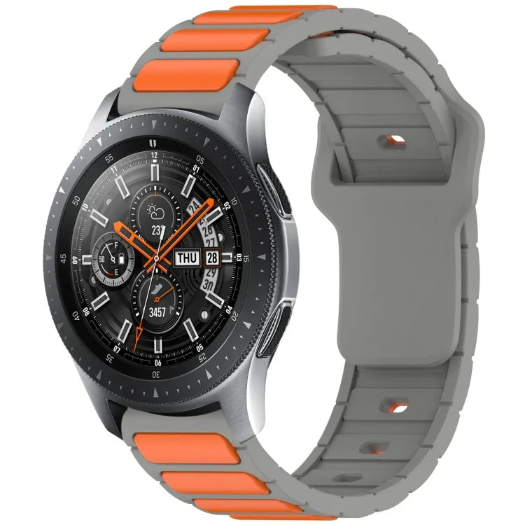 สายรัดนาฬิกาซิลิโคนรูปตัว I สองสี สำหรับ Samsung Galaxy Watch 20 มม., สำหรับ Samsung Galaxy Watch 22 มม.
