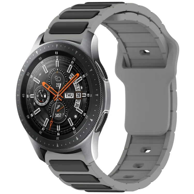 สายรัดนาฬิกาซิลิโคนรูปตัว I สองสี สำหรับ Samsung Galaxy Watch 20 มม., สำหรับ Samsung Galaxy Watch 22 มม.