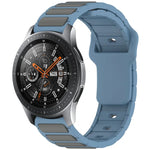 สายรัดนาฬิกาซิลิโคนรูปตัว I สองสี สำหรับ Samsung Galaxy Watch 20 มม., สำหรับ Samsung Galaxy Watch 22 มม.