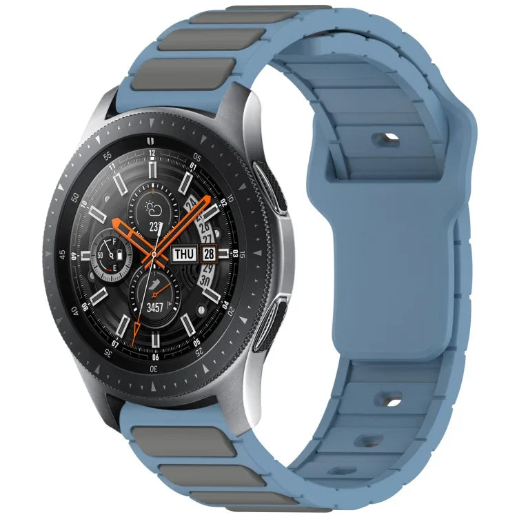 สายรัดนาฬิกาซิลิโคนรูปตัว I สองสี สำหรับ Samsung Galaxy Watch 20 มม., สำหรับ Samsung Galaxy Watch 22 มม.