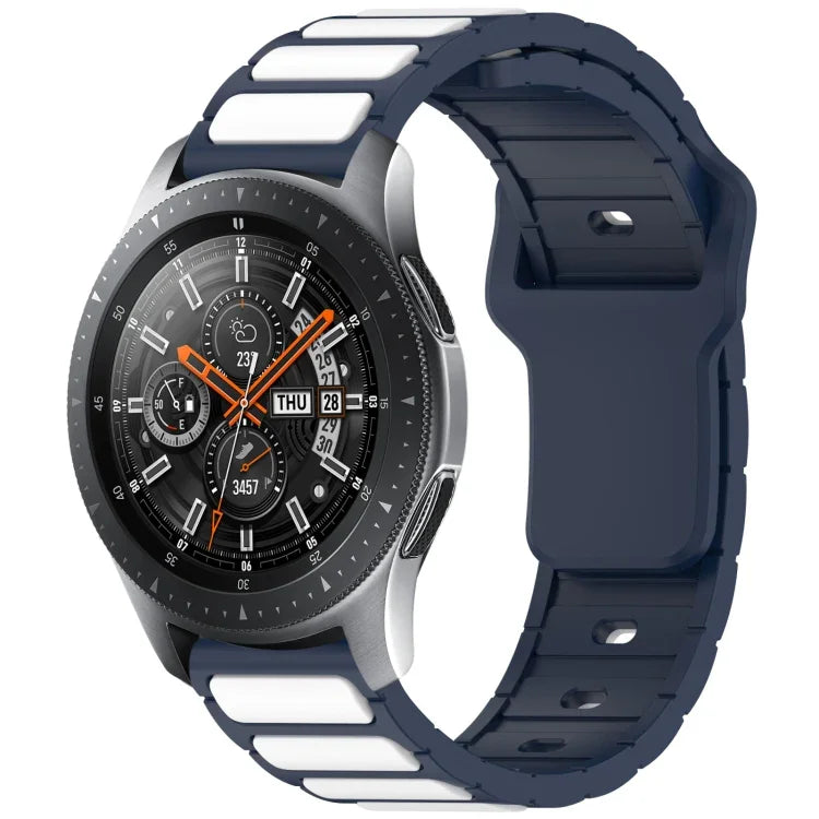 สายรัดนาฬิกาซิลิโคนรูปตัว I สองสี สำหรับ Samsung Galaxy Watch 20 มม., สำหรับ Samsung Galaxy Watch 22 มม.