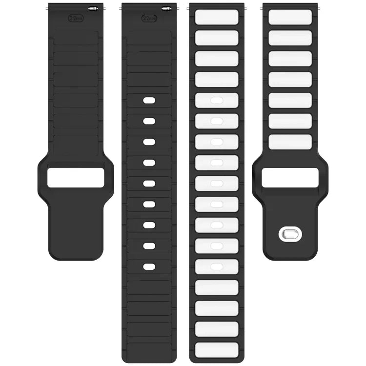 สายรัดนาฬิกาซิลิโคนรูปตัว I สองสี สำหรับ Samsung Galaxy Watch 20 มม., สำหรับ Samsung Galaxy Watch 22 มม.