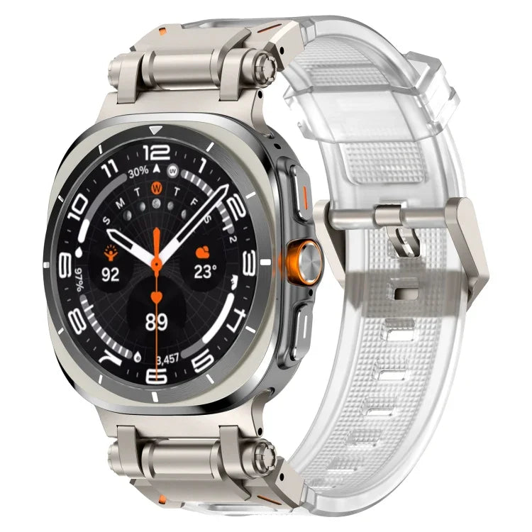 สายรัดนาฬิกาซิลิโคนหัวต่อไทเทเนียมปลดล็อกเร็ว สำหรับ Samsung Galaxy Watch Ultra 47 มม. / Ultra 2025