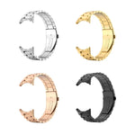 สายรัดข้อมือโลหะสแตนเลสพับสามเม็ดแบบบัคเคิลรวม สำหรับ Google Pixel Watch 4 / Watch 3 45mm