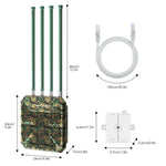 WAVLINK WN573HX1 เราเตอร์ไร้สาย WiFi 6 AX1800 สองย่านความถี่ จุดเชื่อมต่อ WiFi กลางแจ้ง, ปลั๊ก US, ปลั๊ก EU, ปลั๊ก UK, ปลั๊ก AU
