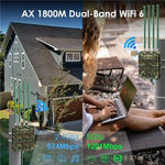 WAVLINK WN573HX1 เราเตอร์ไร้สาย WiFi 6 AX1800 สองย่านความถี่ จุดเชื่อมต่อ WiFi กลางแจ้ง, ปลั๊ก US, ปลั๊ก EU, ปลั๊ก UK, ปลั๊ก AU