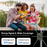 WAVLINK WN588HX3 AX3000 ตัวขยายสัญญาณ WiFi กลางแจ้งพร้อมเสาอากาศ 6 เสา สองย่านความถี่ WiFi รีพีตเตอร์, ปลั๊ก US, ปลั๊ก EU, ปลั๊ก UK, ปลั๊ก AU