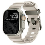 สายรัดนาฬิกาซิลิโคนหนาหัวเข็มขัดสีเทา Wild Path สำหรับ Apple Watch 46 มม. / 49 มม. / 45 มม. / 44 มม.