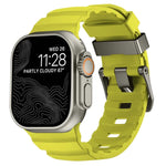 สายรัดนาฬิกาซิลิโคนหนาหัวเข็มขัดสีเทา Wild Path สำหรับ Apple Watch 46 มม. / 49 มม. / 45 มม. / 44 มม.