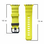 สายรัดนาฬิกาซิลิโคนหนาหัวเข็มขัดสีเทา Wild Path สำหรับ Apple Watch 46 มม. / 49 มม. / 45 มม. / 44 มม.