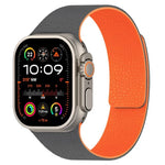 สายรัดนาฬิกาซิลิโคนแม่เหล็กลายลิ้นจี่ สำหรับ Apple Watch 46 มม. / 49 มม. / 45 มม. / 44 มม. และ Apple Watch 42 มม. / 41 มม. / 40 มม. / 38 มม.
