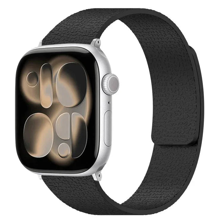 สายรัดนาฬิกาซิลิโคนแม่เหล็กลายลิ้นจี่ สำหรับ Apple Watch 46 มม. / 49 มม. / 45 มม. / 44 มม. และ Apple Watch 42 มม. / 41 มม. / 40 มม. / 38 มม.