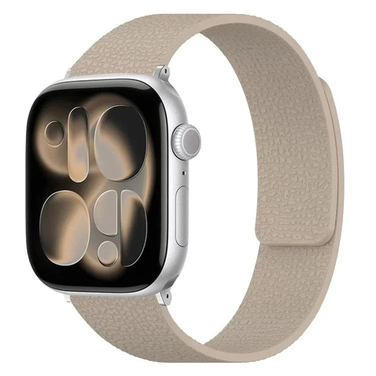 สายรัดนาฬิกาซิลิโคนแม่เหล็กลายลิ้นจี่ สำหรับ Apple Watch 46 มม. / 49 มม. / 45 มม. / 44 มม. และ Apple Watch 42 มม. / 41 มม. / 40 มม. / 38 มม.
