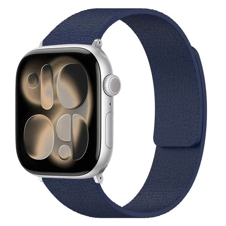 สายรัดนาฬิกาซิลิโคนแม่เหล็กลายลิ้นจี่ สำหรับ Apple Watch 46 มม. / 49 มม. / 45 มม. / 44 มม. และ Apple Watch 42 มม. / 41 มม. / 40 มม. / 38 มม.