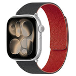 สายรัดนาฬิกาซิลิโคนแม่เหล็กลายลิ้นจี่ สำหรับ Apple Watch 46 มม. / 49 มม. / 45 มม. / 44 มม. และ Apple Watch 42 มม. / 41 มม. / 40 มม. / 38 มม.