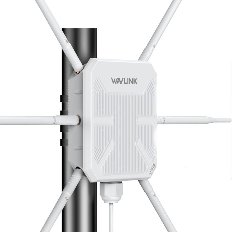 WAVLINK WN588HX3 AX3000 ตัวขยายสัญญาณ WiFi กลางแจ้งพร้อมเสาอากาศ 6 ต้น Dual Band WiFi Repeater ปลั๊ก US, UK, EU, AU