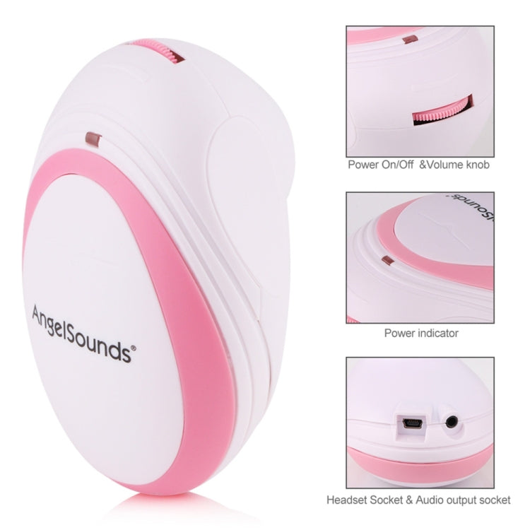 JPD-100S Mini Household Fetal Doppler Prenatal Pocket Baby Ultrasound Detector Angel Sound Heartbeat Pregnant Doppler Monitor, JPD-100S (Pink), JPD-100S (Green)