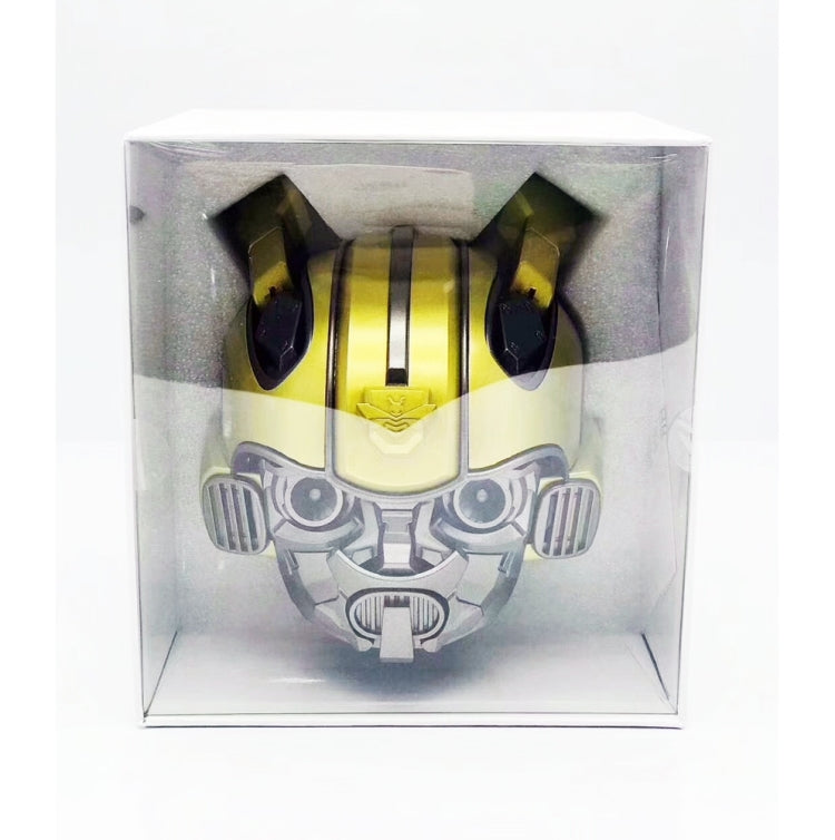 ลำโพงบลูทูธ 5.0 ลายการ์ตูน Bumblebee รองรับ TF, ฟังก์ชัน FM วัสดุโลหะ