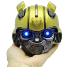 ลำโพงบลูทูธ 5.0 ลายการ์ตูน Bumblebee รองรับ TF, ฟังก์ชัน FM วัสดุโลหะ