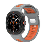 Two Color Reverse Buckle Silicone Watch Band, For Galaxy Watch Ultra2 2026 / 2025 / 1 2024